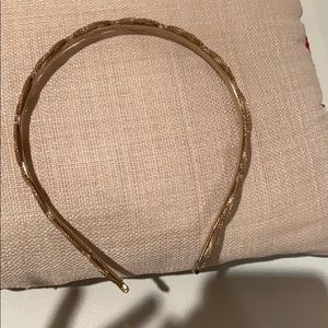 J. Crew Gold Mesh Headband